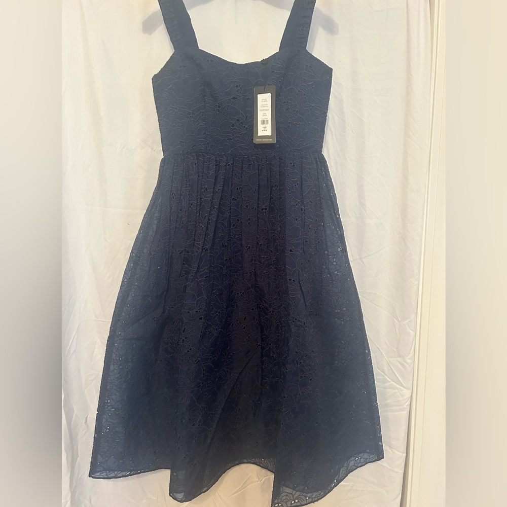 Embroidered, lace  French Connection sun dress.
